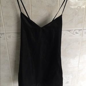 Black satin nightgown